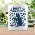 Sorry I'm Booked Cat Reading Book Boho Flowers Vintage Graphic Print Coffee Mug Gifts ideas Sorry I'm Booked Cat Reading Book Boho Flowers Vintage Graphic Print Coffee Mug Gifts ideas