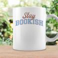 Stay Bookish Retro Varsity Librarian Book Reader Graphic Print Coffee Mug Gifts ideas