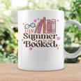 My Summer Is All Booked Retro Summer Book Lover Womens Girls Graphic Print Coffee Mug Gifts ideas