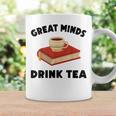 Tea Great Minds Drink Tea Apple Teacups Books Graphic Print Coffee Mug Gifts ideas