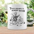 Teach Children To Worship Satan Satanic Demon Devil Book Graphic Print Coffee Mug Gifts ideas