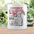 Transformers Optimus Prime Vintage Comic Book Style Panels Graphic Print Coffee Mug Gifts ideas