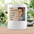 Never Underestimate The Power Of A Girl With A Book Feminist Graphic Print Coffee Mug Gifts ideas