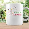 Unearth a Story Summer Reading 2026 Dandelion Books Readers Premium Tri-Blend Graphic Print Coffee Mug Gifts ideas
