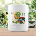Unearth a Story Triceratops Dinosaur Reading Books Cute Dino Premium Tri-Blend Graphic Print Coffee Mug Gifts ideas
