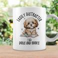 Vintage Easily Distracted By Dogs And Books Puppy Art Lover Graphic Print Coffee Mug Gifts ideas Vintage Easily Distracted By Dogs And Books Puppy Art Lover Graphic Print Coffee Mug Gifts ideas