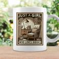 Vintage Just A Girl Who Loves Books Women Book Worm Reading Performance Graphic Print Coffee Mug Gifts ideas