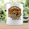 Vintage Style Maine Coon Cat Reading Books And Floofs Premium Tri-Blend Graphic Print Coffee Mug Gifts ideas