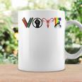 Vote Books Fist Ovaries LGBTQ Graphic Print Coffee Mug Gifts ideas
