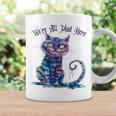 We'Re All Mad Here Cheshire Cat Alice Wonderland Book Boys Graphic Print Coffee Mug Gifts ideas We'Re All Mad Here Cheshire Cat Alice Wonderland Book Boys Graphic Print Coffee Mug Gifts ideas