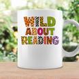 Wild About Reading Book Animal Teacher Children's Book Lover Graphic Print Coffee Mug Gifts ideas