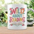 Wild About Reading Book Reading Library Writer Premium Tri-Blend Graphic Print Coffee Mug Gifts ideas