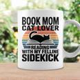 Women's Book Mom Cat Lover Reading With My Felline Sidekick Graphic Print Coffee Mug Gifts ideas Women's Book Mom Cat Lover Reading With My Felline Sidekick Graphic Print Coffee Mug Gifts ideas