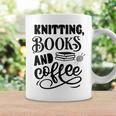 Women's Knitting Books And Coffee Knitter Reader Coffee Lover Graphic Print Coffee Mug Gifts ideas