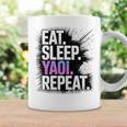 Yaoi Eat Sleep Repeat Manga Anime Book Premium Tri-Blend Graphic Print Coffee Mug Gifts ideas
