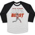 100 Beast Pete Alonso Baltimore Baseball MLBPA Baseball Raglan Shirt
