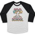 100 Days Of School Baseball 100th Day Of School Baseball Raglan Shirt