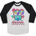 100 Days Of School Baseball Boys Kids Baseball Raglan Shirt