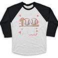 100 Days Of School Baseball Theme Kids Teens Boys 100th Day Baseball Raglan Shirt