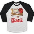 100 Days Of School Baseball Player Sports Game Teacher Kid Baseball Raglan Shirt