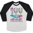 100 Days Of School Boys Kids 100th Day Of School Baseball Baseball Raglan Shirt