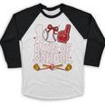 100 Days Of School Cute Bow Baseball Boy Girl Teacher Baseball Raglan Shirt
