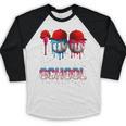 100 Days Of School Dripping Baseball 100th Day Teacher Boy Baseball Raglan Shirt 100 Days Of School Dripping Baseball 100th Day Teacher Boy Baseball Raglan Shirt
