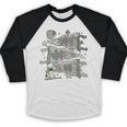 100 Days Smarter Baseball Sport School Celebration Baseball Raglan Shirt