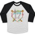 17th Birthday Baseball Drip Number 17 Year Old Birthday Boy Baseball Raglan Shirt