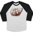 6 7 Six Seven American Baseball Graphic Baseball Raglan Shirt