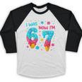 I Was 6 Now I'm 7 67 Birthday Baseball Drip 7 Year Old Baseball Raglan Shirt I Was 6 Now I'm 7 67 Birthday Baseball Drip 7 Year Old Baseball Raglan Shirt