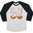 67 13 Year Old Official Teenager Baseball Boy 13th Birthday Baseball Raglan Shirt