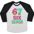 67 Ice Cream Drip Baseball Six Seven 6-7 Meme Teen Boy Baseball Raglan Shirt 67 Ice Cream Drip Baseball Six Seven 6-7 Meme Teen Boy Baseball Raglan Shirt