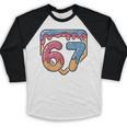 67 Ice Cream Drip Meme Baseball Baseball Raglan Shirt