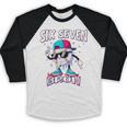 67 Meme Six Seven Bruh Baseball Ice Cream Drip Baseball Raglan Shirt