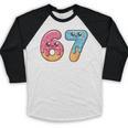 67 Shirt Baseball Life Style 101 Apparel Youth Drip Meme 6 7 Baseball Raglan Shirt