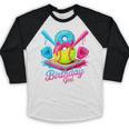 8th Birthday Baseball Ice Cream Drip 8 Years Old Girls B-Day Baseball Raglan Shirt 8th Birthday Baseball Ice Cream Drip 8 Years Old Girls B-Day Baseball Raglan Shirt