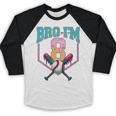 8th Birthday Boy Bro I'm 8 Years Old Baseball Theme Baseball Raglan Shirt