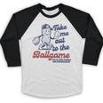 Take Me Out To The Ball Game Retro Peanuts Baseball Sports Baseball Raglan Shirt