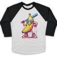 Banana With Baseball Bat Street Baseball Drip Baseball Raglan Shirt Banana With Baseball Bat Street Baseball Drip Baseball Raglan Shirt