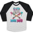 Baseball 10 Year Old Ice Cream Drip 10th Bday Double Digits Baseball Raglan Shirt Baseball 10 Year Old Ice Cream Drip 10th Bday Double Digits Baseball Raglan Shirt