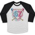 Baseball 67 Ice Cream Drip Six Seven Meme Boy Girl Kid Baseball Raglan Shirt