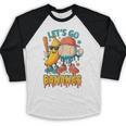 Baseball Banana Sports Drip Art For Kids Baseball Raglan Shirt