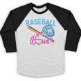 Baseball Or Bows Brother Loves You Gender Reveal Boy Or Girl Baseball Raglan Shirt