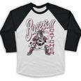 Baseball Catcher Gear Home Plate Premium Tri-Blend Baseball Raglan Shirt