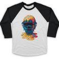 Baseball Catcher Mask Ice Cream Dripping Baseball Fan Boys Baseball Raglan Shirt Baseball Catcher Mask Ice Cream Dripping Baseball Fan Boys Baseball Raglan Shirt
