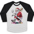 Baseball Christmas Santa Claus Batter Baseball Drip Baseball Raglan Shirt Baseball Christmas Santa Claus Batter Baseball Drip Baseball Raglan Shirt