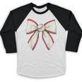 Baseball Coquette Bow Cute Baseball Game Baseball Raglan Shirt Baseball Coquette Bow Cute Baseball Game Baseball Raglan Shirt