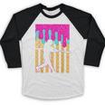 Baseball Drip Bat Boys Ice Cream American Flag 4th Of July Baseball Raglan Shirt Baseball Drip Bat Boys Ice Cream American Flag 4th Of July Baseball Raglan Shirt