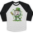Baseball Drip For Boys Ice Cream Drip Youth St Patricks Day Baseball Raglan Shirt